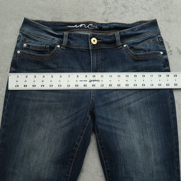 INC International Concepts Jeans Women's Size 12S Mid-Rise Skinny Leg 28" Inseam - Picture 7 of 16